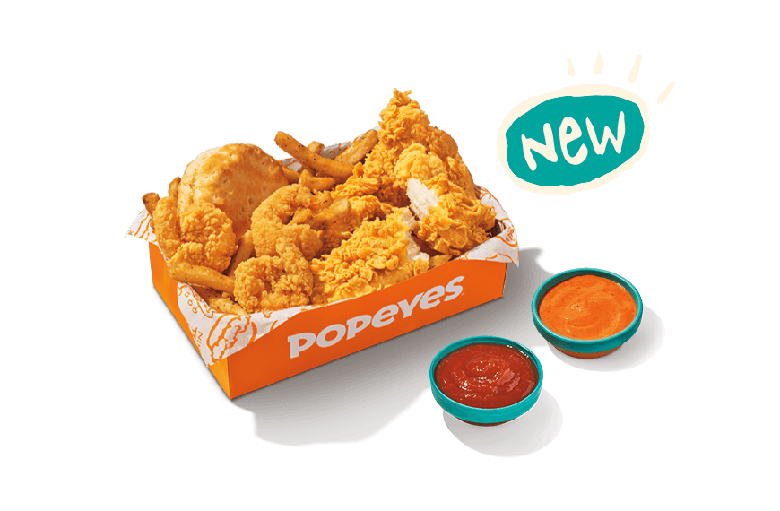 4Pc Butterfly Shrimp & 2Pc Tenders - Regular Combo