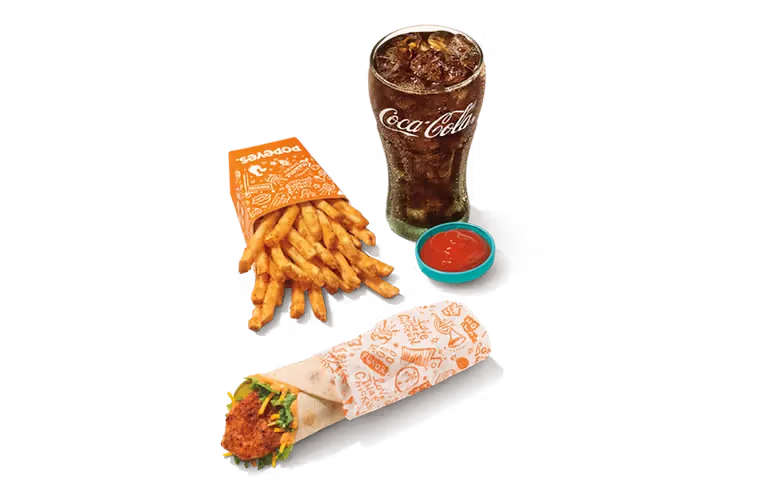 Spicy Blackened Wrap – Regular Combo